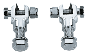Gzp Chrome Footpeg Supports W/Hardwar Foot Peg Zodiac