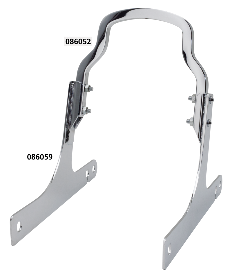 Gzp Chrome Grab Rail Upright 6.25" Sissy Bar Zodiac Default Title