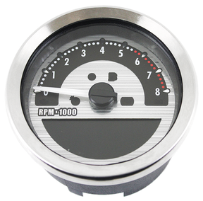 4" Speedo/Tachometer Silver Kmh/Mph Speedometer & Tachometer Combo V-Twin Manufacturing Default Title