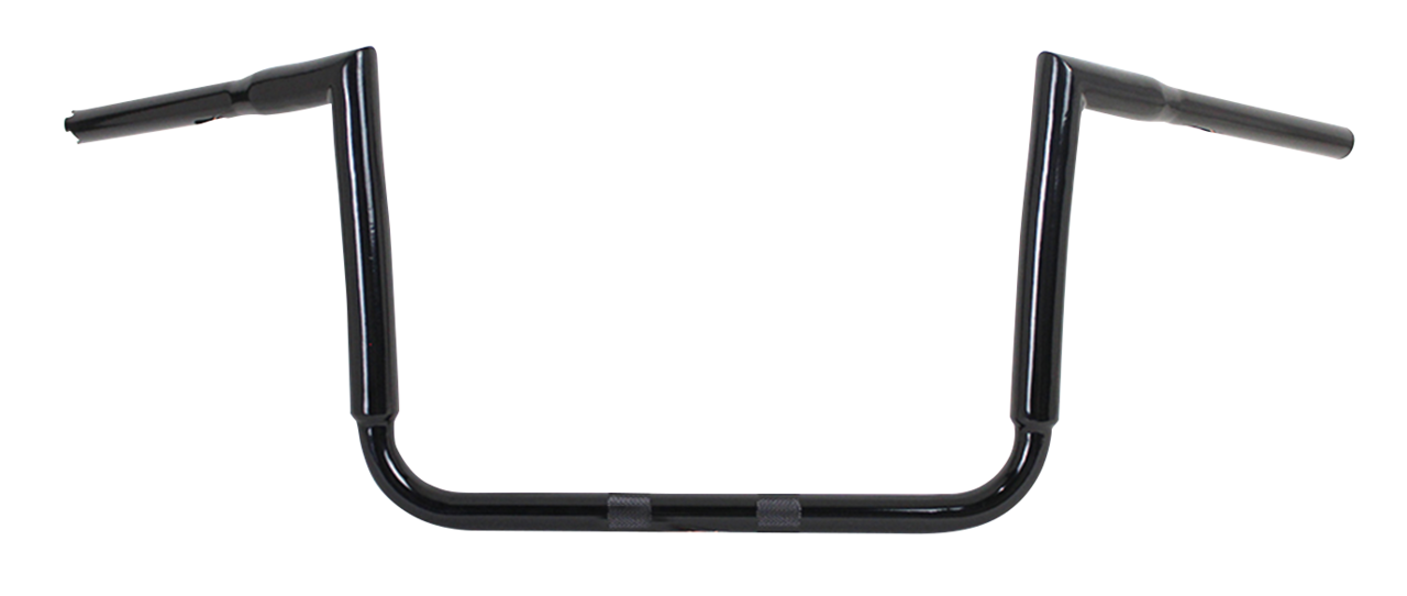 12" Chi Zeled Bat Wing Bar 1.25" Blk Tbw Fat Handlebars for one inch handlebar clamps V Twin Mfg Default Title