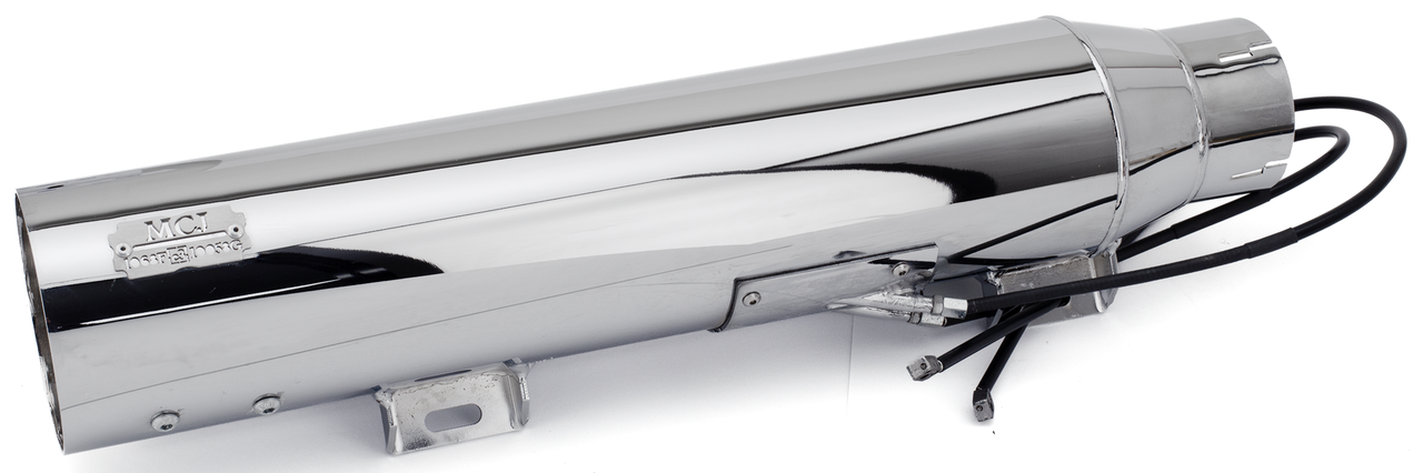 Mcj 100 Striped End Cap St25 Up Chrome Exhaust End Cap Mcj
