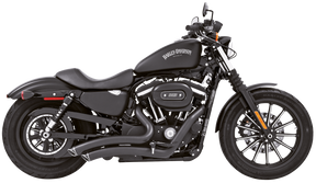 Sharp Curve Radius+Caps Blk/Blk Xl04 Up 2-2 Full Exhaust System Freedom Performance Exhaust