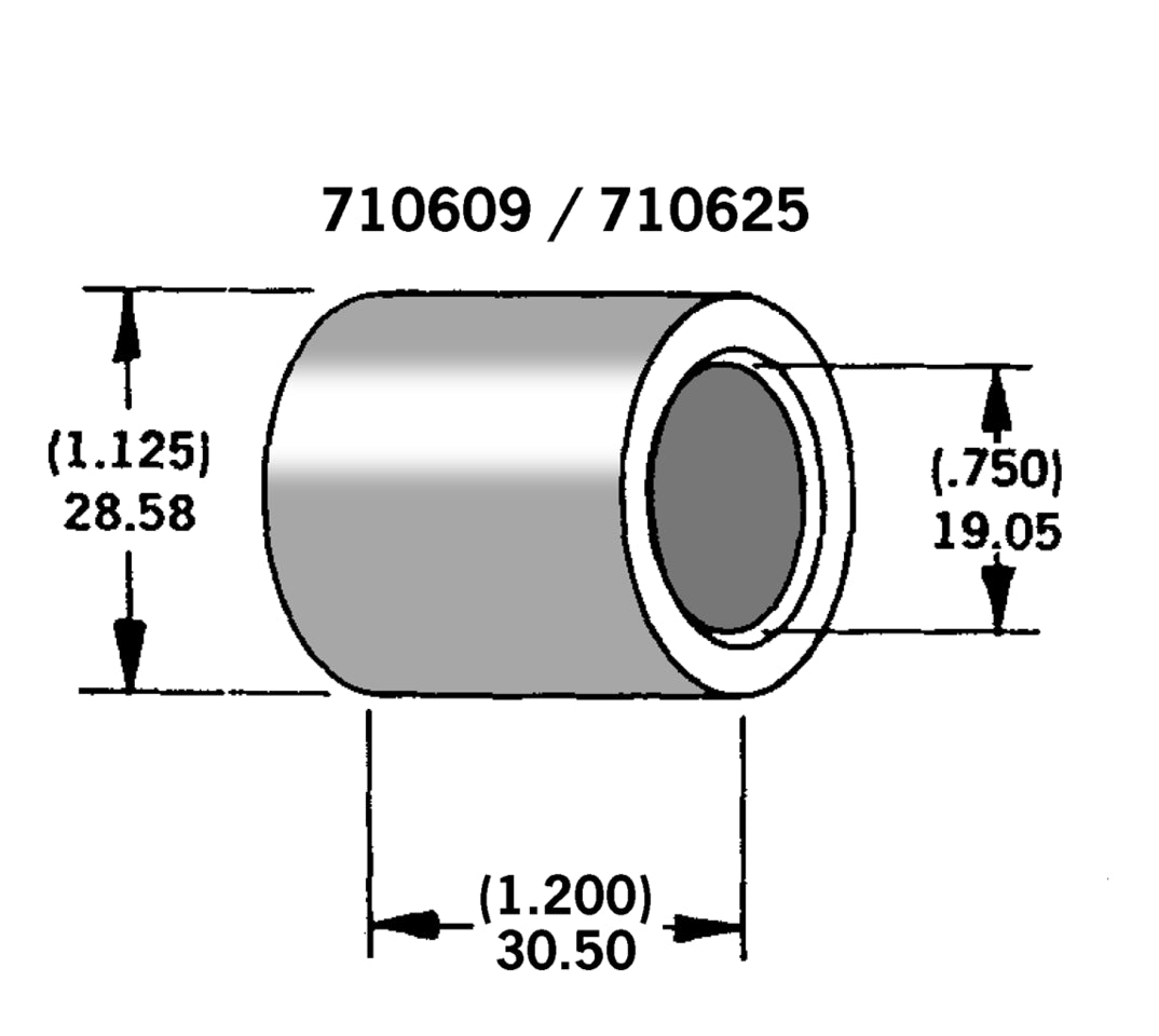 Axle Spacer Zinc Plated #41592 79