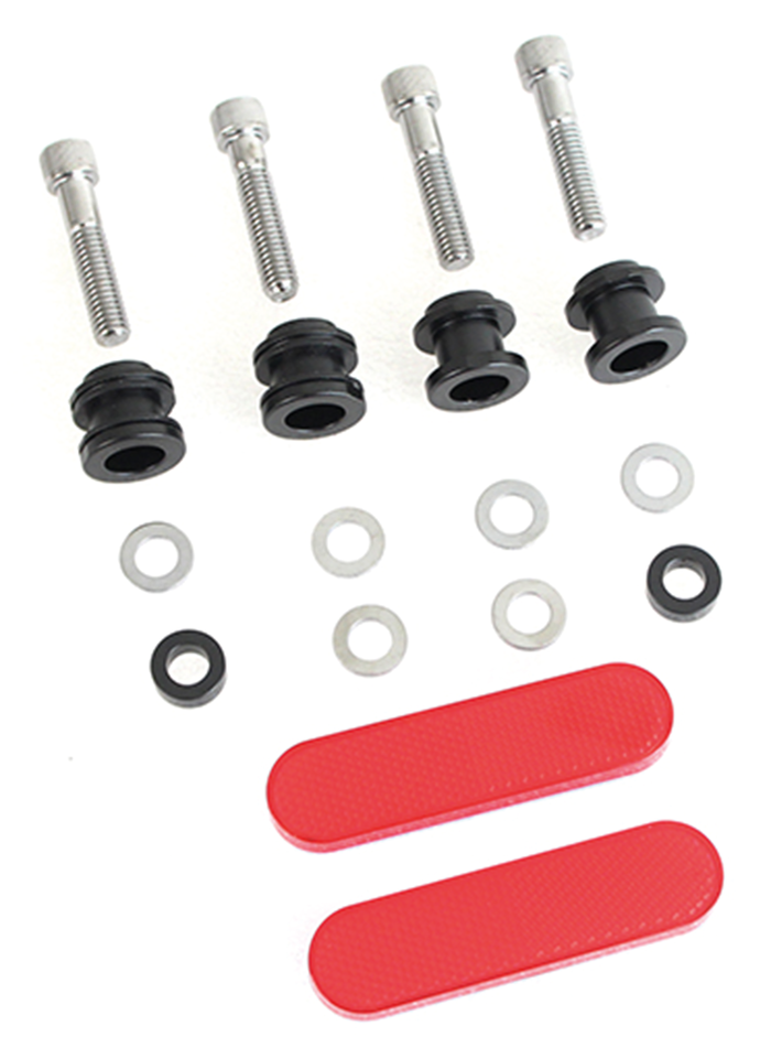 Black Docking Hw Kit St18 Up Std Frame Sissy Bar Docking Hardware V Twin Mfg Default Title