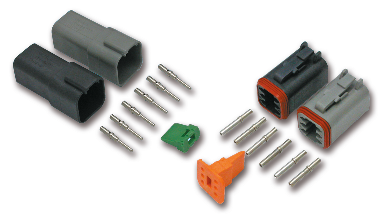 6 Pole Grey Pin Housing Electrical Connector Deutsch Connectors