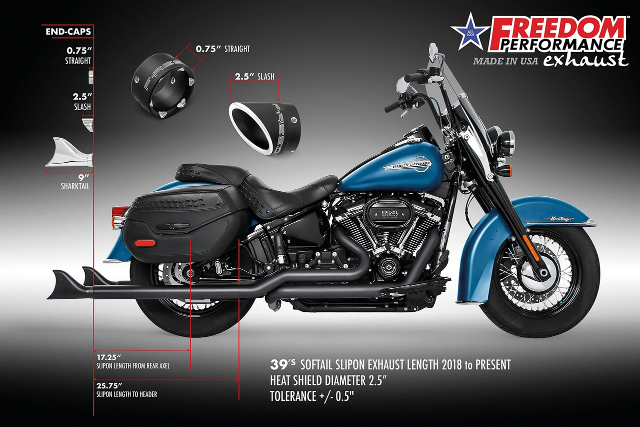 E4 39" Sharktl True Dual St18 20 Bk 2-2 Full Exhaust System Thorcat Exhaust