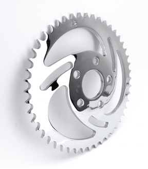Gzp Chrome Swirled Sprocket 48 T Fxr 82 8 Rear Wheel Sprocket Zodiac Default Title