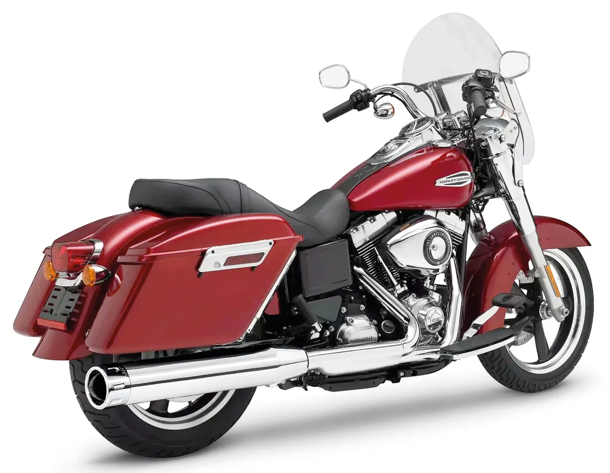 Fld/Fxdl12 17 Eagle 4" Single So Ch/Ch Slip-On & Muffler Freedom Performance Exhaust Default Title