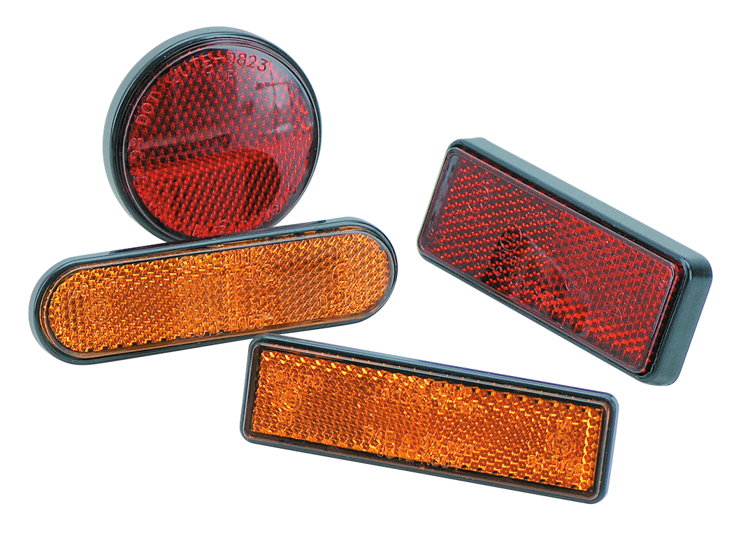 Gzp Round Amber Reflector E Approved Lighting Component Zodiac Default Title