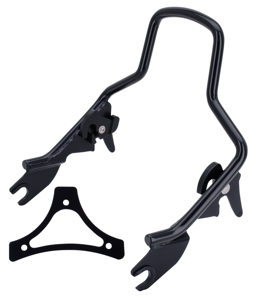 Det. Sissy Bar Shorty Black Flt09 Up Detachable Sissy Bar V Twin Mfg Default Title
