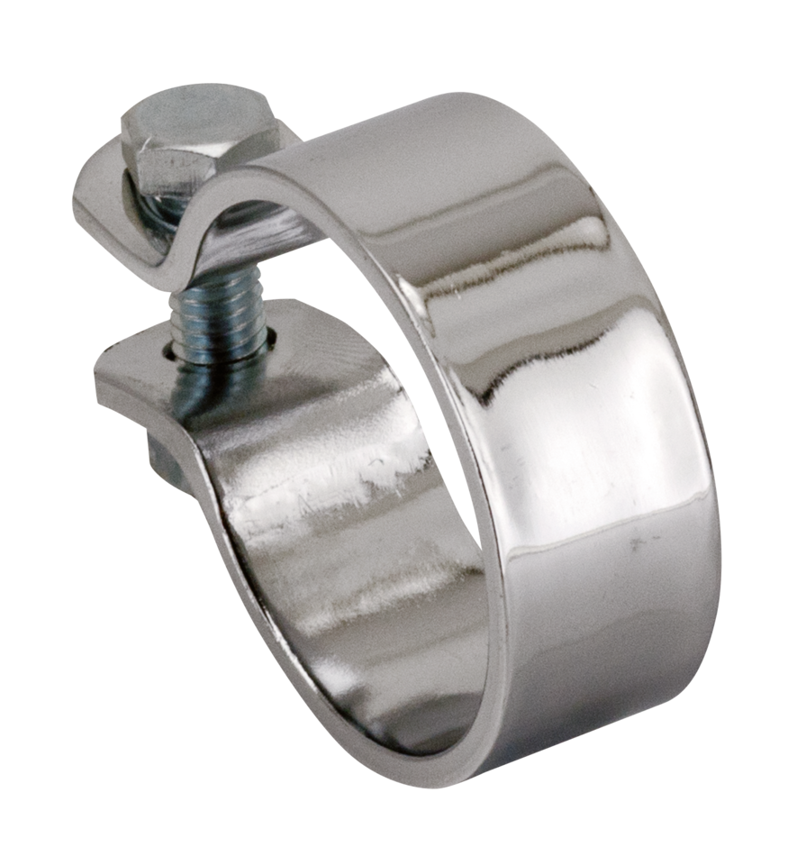Gzp Chrome Exhaust Clamp 1.625" I.D. Exhaust Clamp Zodiac Default Title