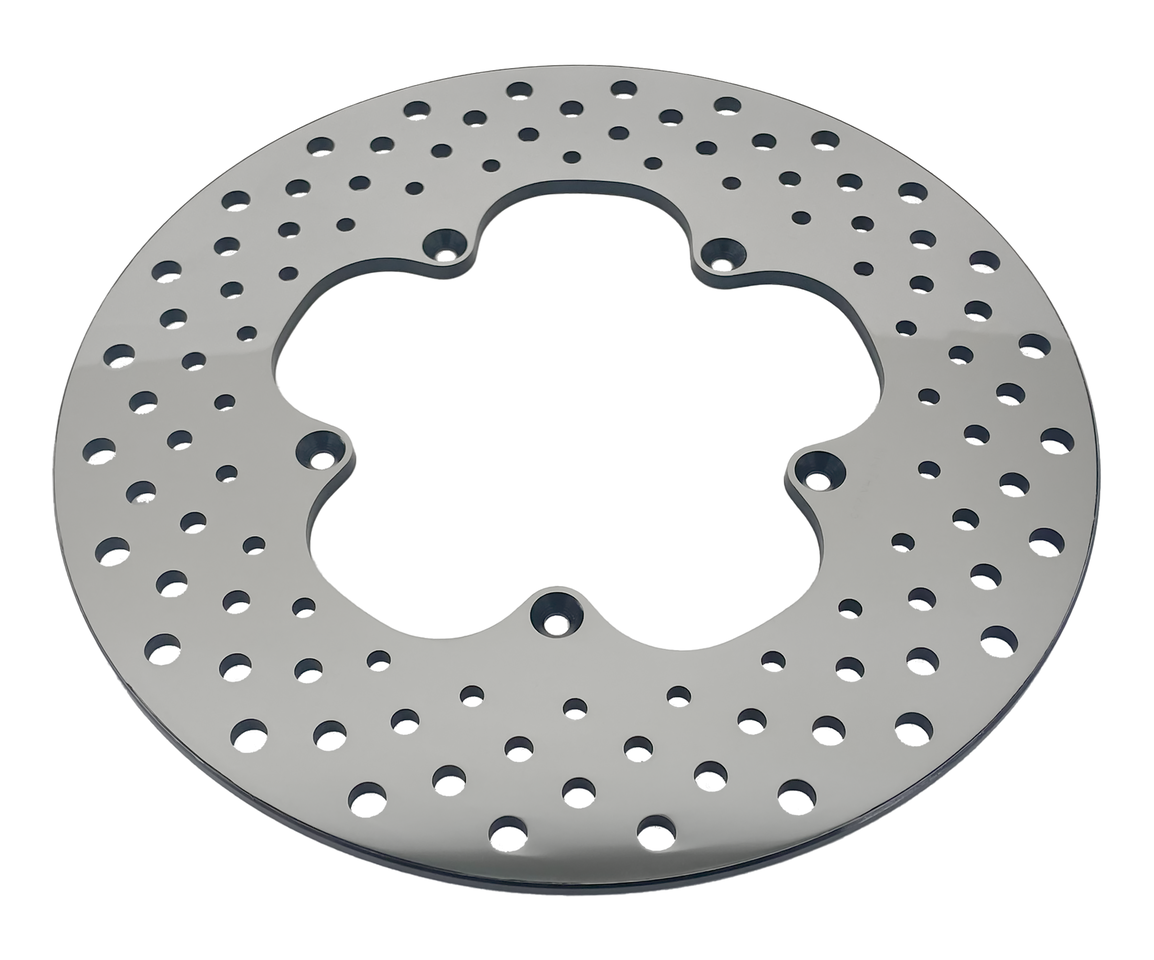 Gzp Drilled St.St. Rotor 11.5" Polished Brake Rotor Zodiac Default Title