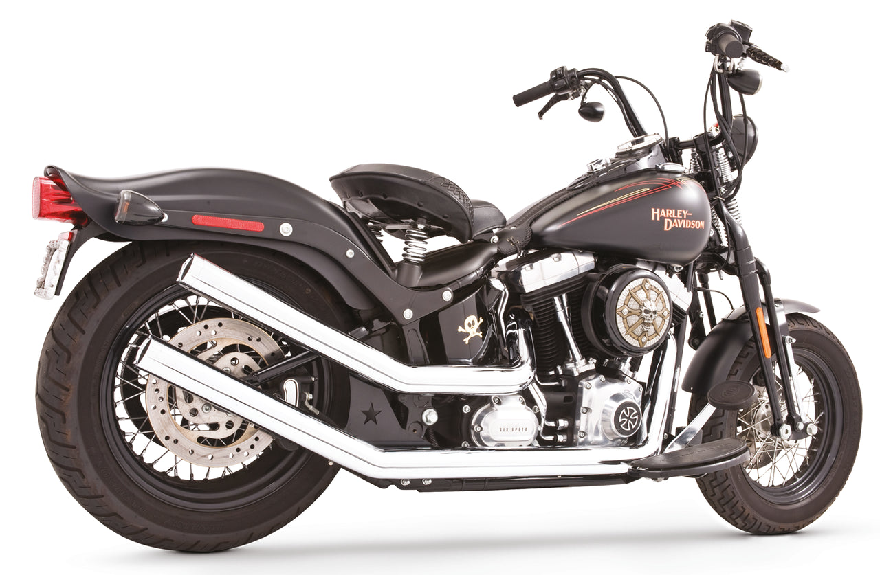E3 Tc96 F*St07 16 Upswept W/Star Tip Bk/ 2-2 Full Exhaust System Thorcat Exhaust Default Title