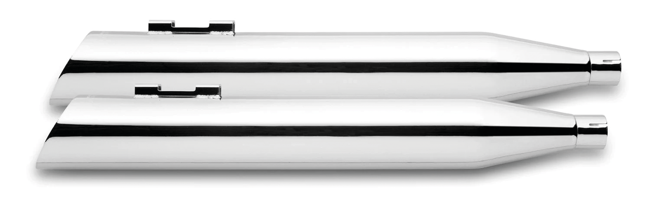 4" Inverted Slash Chrome Flh/T95 16 Slip-On & Muffler Freedom Performance Exhaust Default Title
