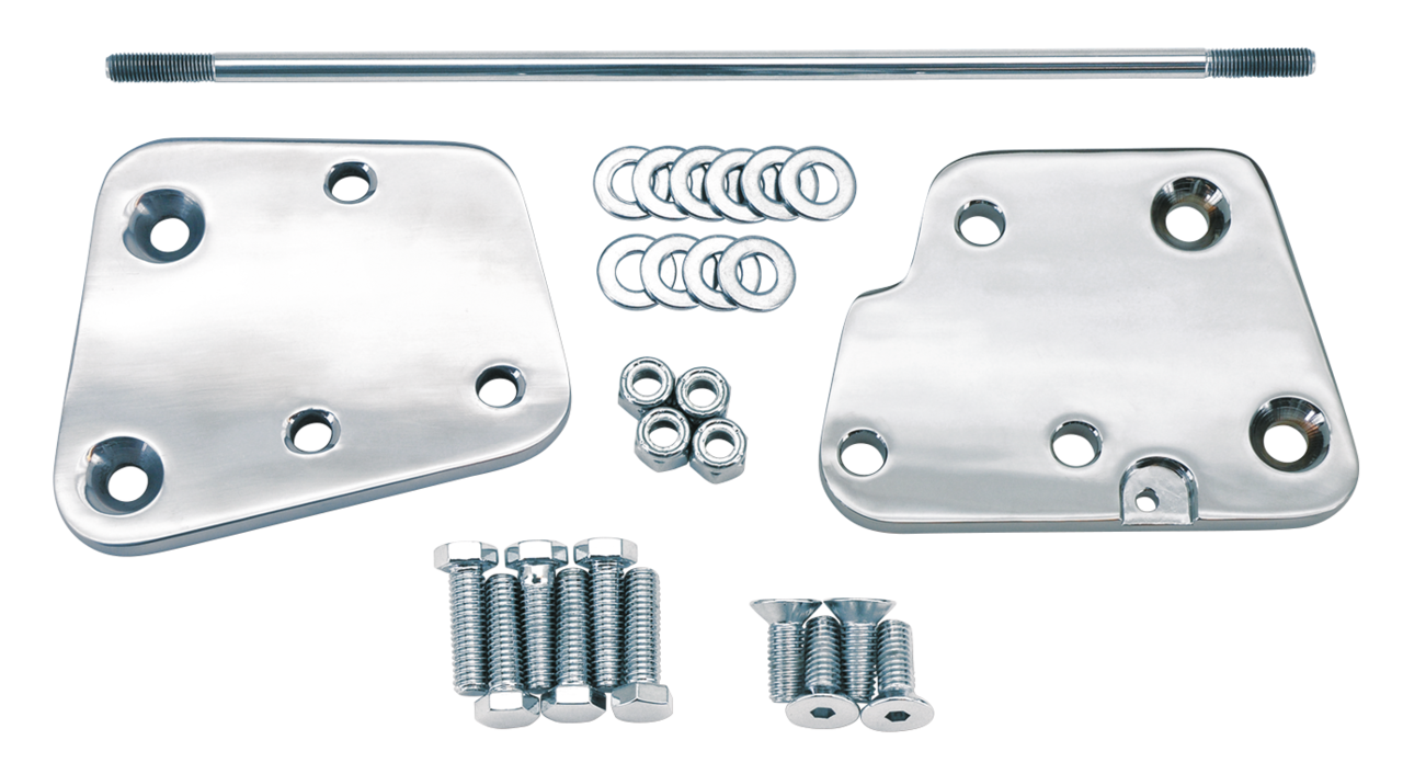 Gzp Chr.2" Floorboard Ext.Kit Softail 86 Foot Control Extension & Relocation Kit Zodiac