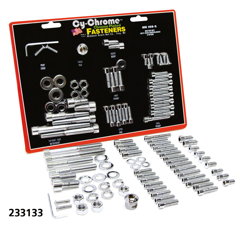 Chrome Allen Head Motor Screws Fx 77 84 Hardware & Fastener Midwest Acorn Nut Company Default Title