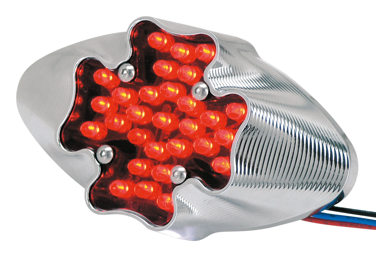 Gzp Chrome Stepped Led Taillight Tail & Brake Light Zodiac Default Title
