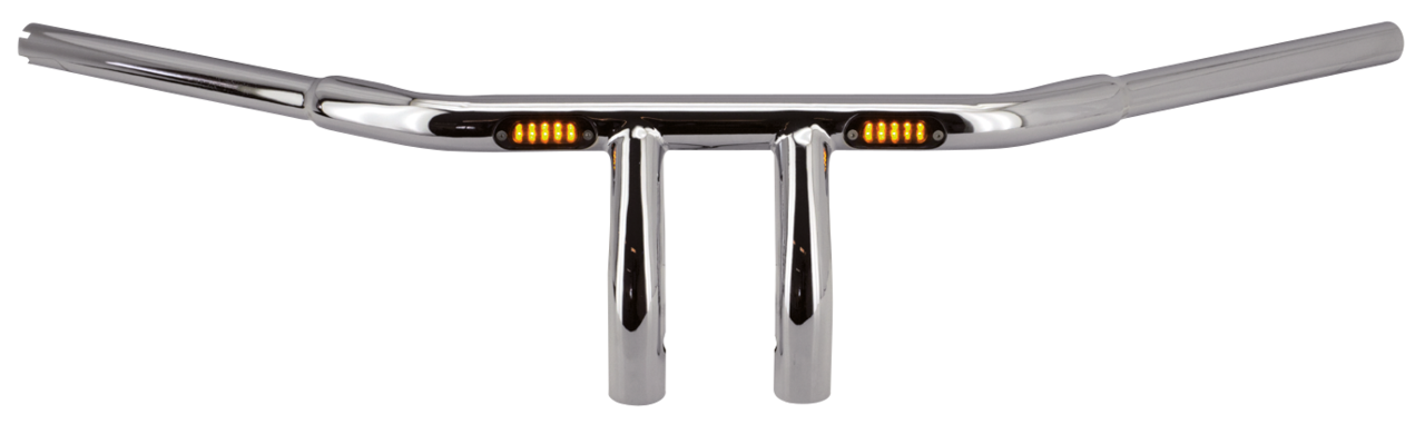 Gzp Matt Blk 10" T Bar Tbw Smoke Led Mar Handlebar Zodiac Default Title
