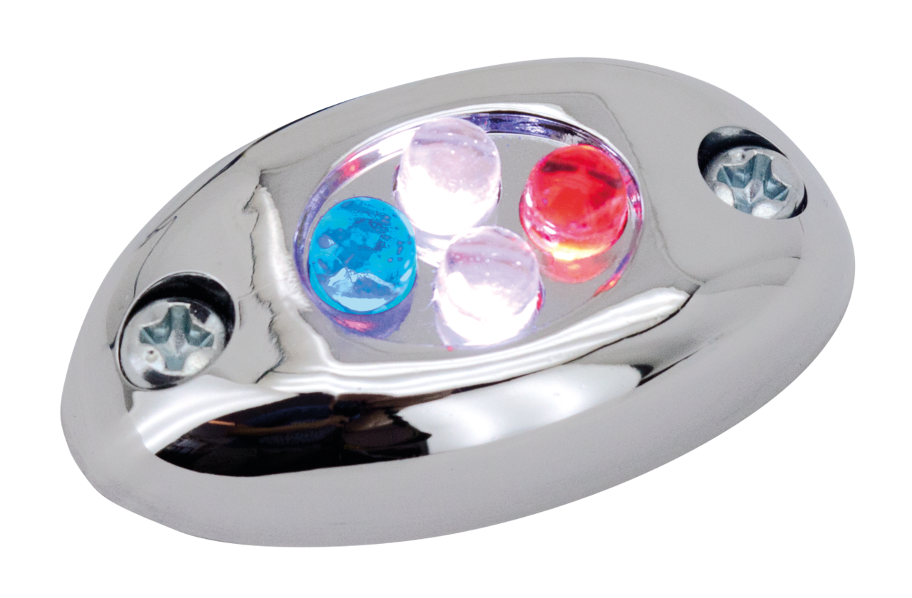 Gzp Mini Marker Light Red/White/Blue Led Turn Signal Zodiac