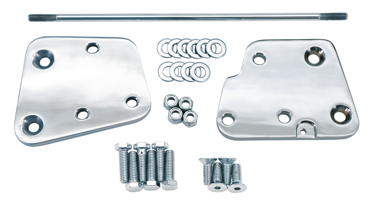 Gzp Chr.2" Floorboard Ext.Kit Softail 86 Foot Control Extension & Relocation Kit Zodiac Default Title