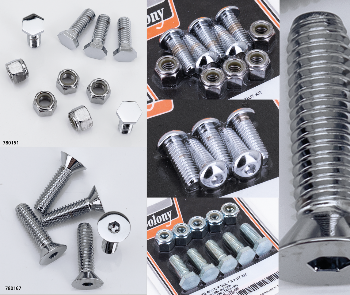 Dual Disc Bolt Kit Fx77 83 Wire Wheel Hardware & Fastener Midwest Acorn Nut Company Default Title
