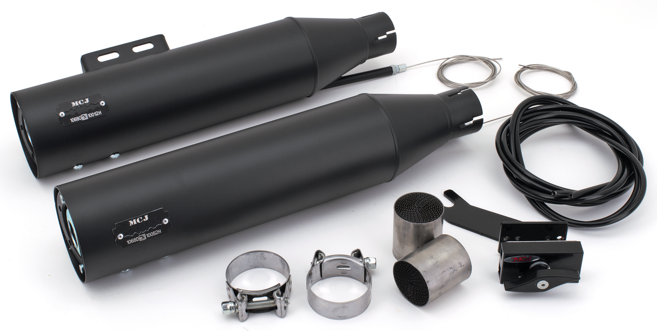 Mcj Race Slip Ons St18 20 Black Slip-On & Muffler Mcj Default Title