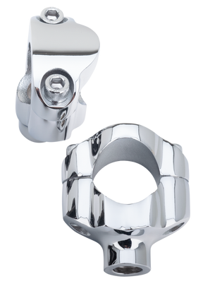 Chrome 1.5" High Risers For 1.25" Bars Riser V Twin Mfg Default Title