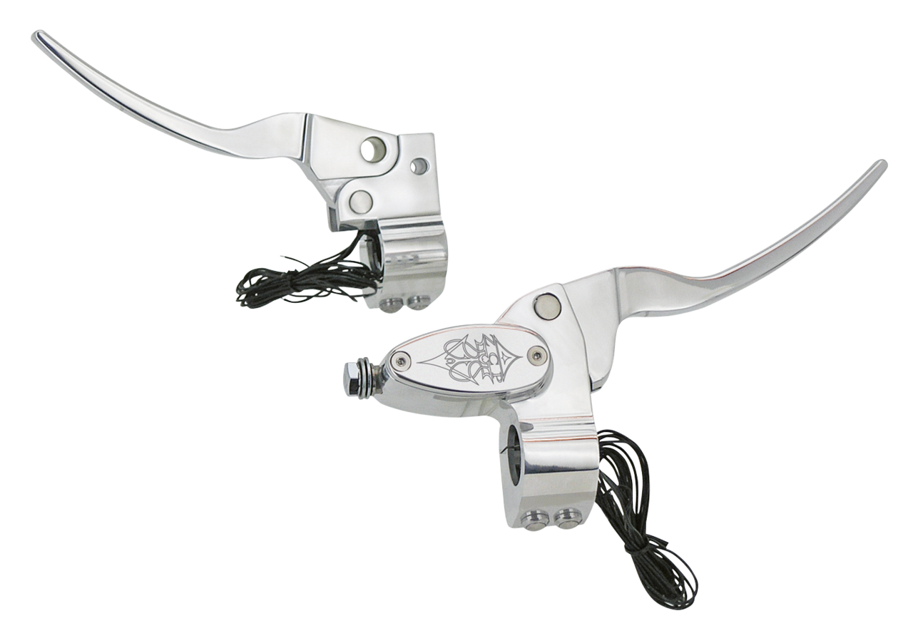 Zcp Polish Billet H/B Contr W/Cl Cabl Handlebar Controls Zodiac
