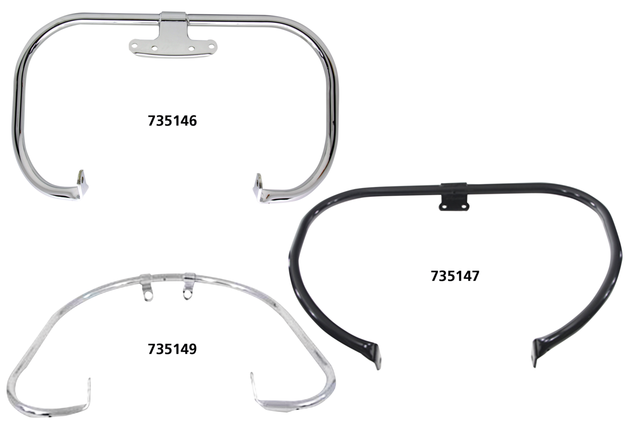 Engine Guard Chr El36 47 Ul41 47 Fl55 57 Crash Bar V Twin Mfg