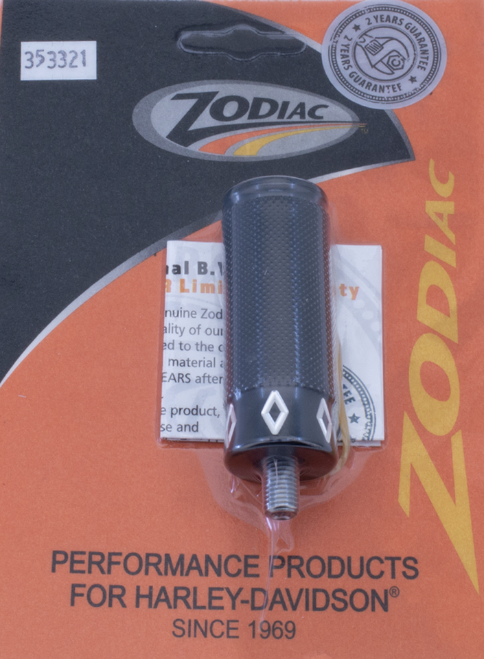 Gzp Argyle Toe Peg Gloss Black/Raw Cut Shifter Peg Zodiac Default Title