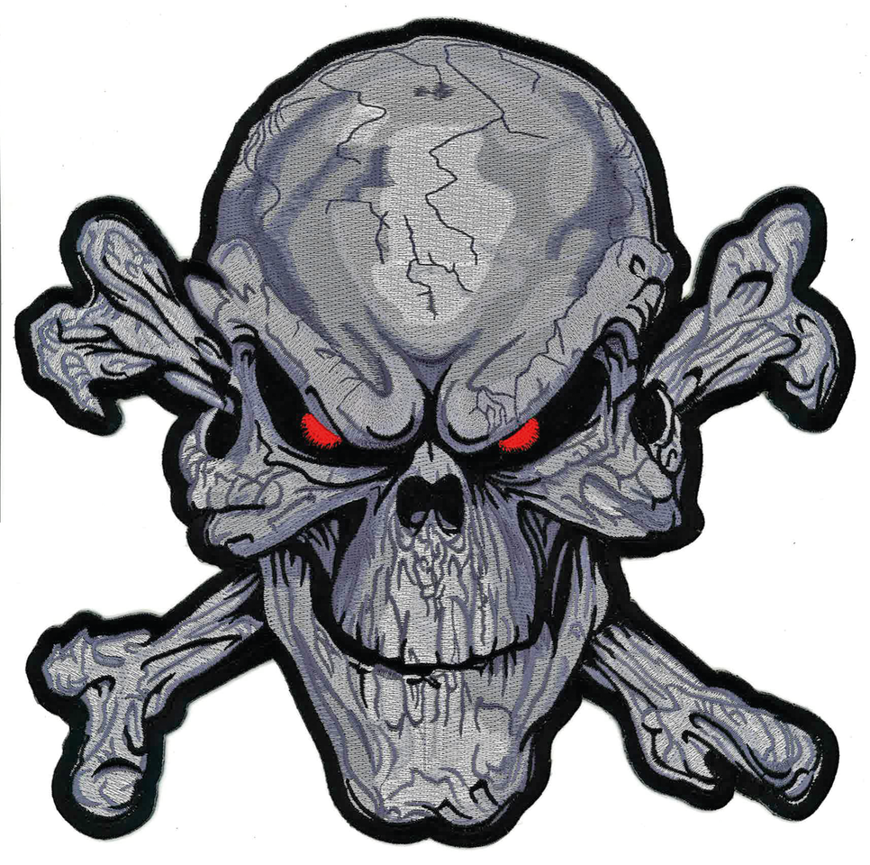 Red Eye Skull Lg Patch Helmets, Audio & Merchandise Lethal Threat Default Title