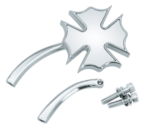 Gzp Chrome Royal Mirror W/Curved Stem Mirror & Component Zodiac