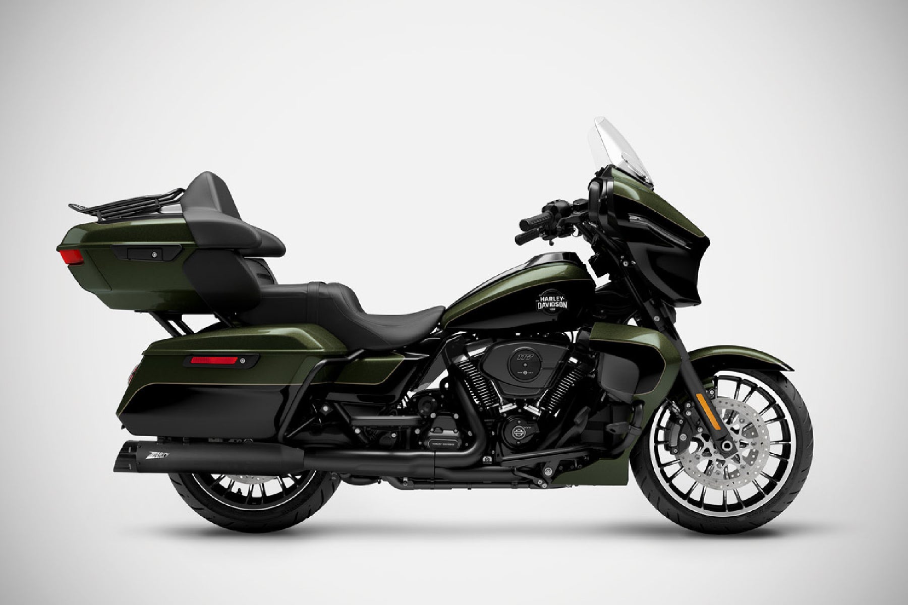 Zard Touring Slip Ons E5+, Black - 25+ Touring Slip-Ons Exhaust Zard