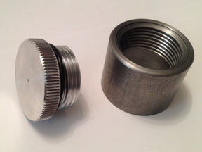 Bung King Aluminum Filler Cap with Tall Weld-In Bung, 1.25"-12 Thread Gas Cap Bung King