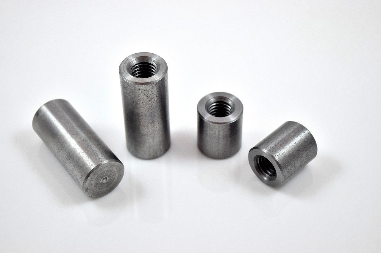 Bung King Weld-In Threaded Bung, 1/2"-13, 7/8" OD, 1018 Mild Steel Frame Fabrication Part Bung King