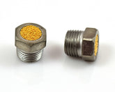 Bung King 1/8" NPT Male Vent Fitting with Brass Screen Gas Cap Gasket & Replacement Part Bung King