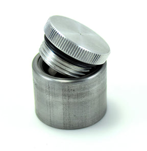 Bung King Aluminum Filler Cap with Tall Weld-In Bung, 1.25"-12 Thread Gas Cap Bung King