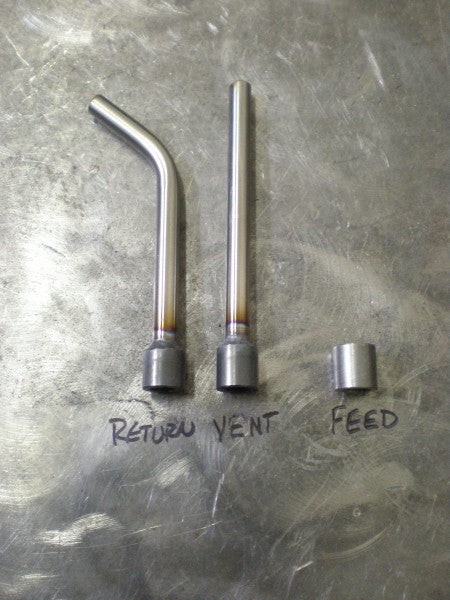 Bung King Internal Oil Tank Vent & Return Tubes, 3/8" OD Mild Steel Frame Fabrication Part Bung King