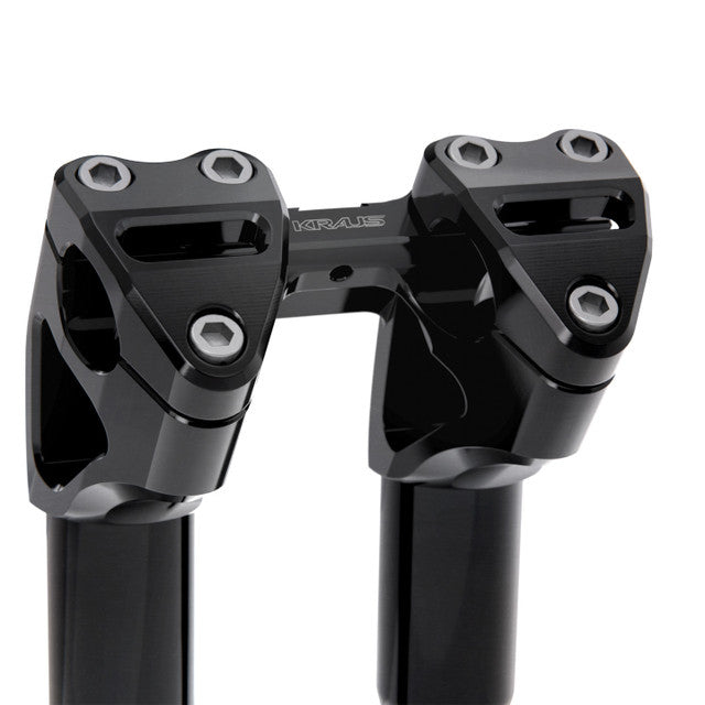 9" Workman Kickback Risers, Black Anodized Risers Kraus Motor Co.