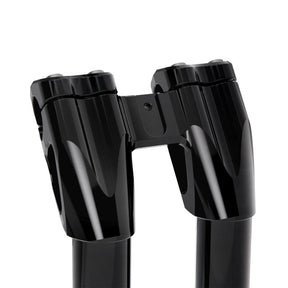 9" Workman Kickback Risers, Black Anodized Risers Kraus Motor Co.